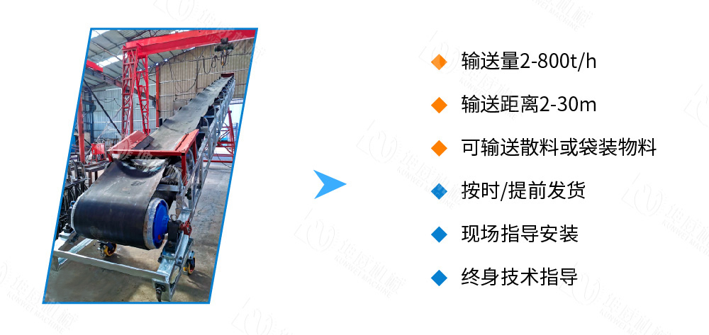 移動(dòng)式皮帶輸送機(jī)優(yōu)勢特點(diǎn)